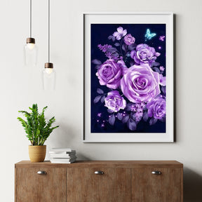Diamant-Malset Lila Blumen - SEOS Shop ®