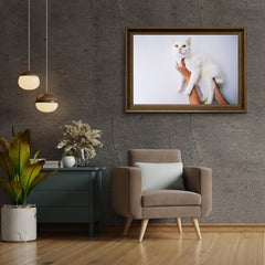 Diamond Painting Paket Weiße Katze 45x30cm - SEOS SHOP