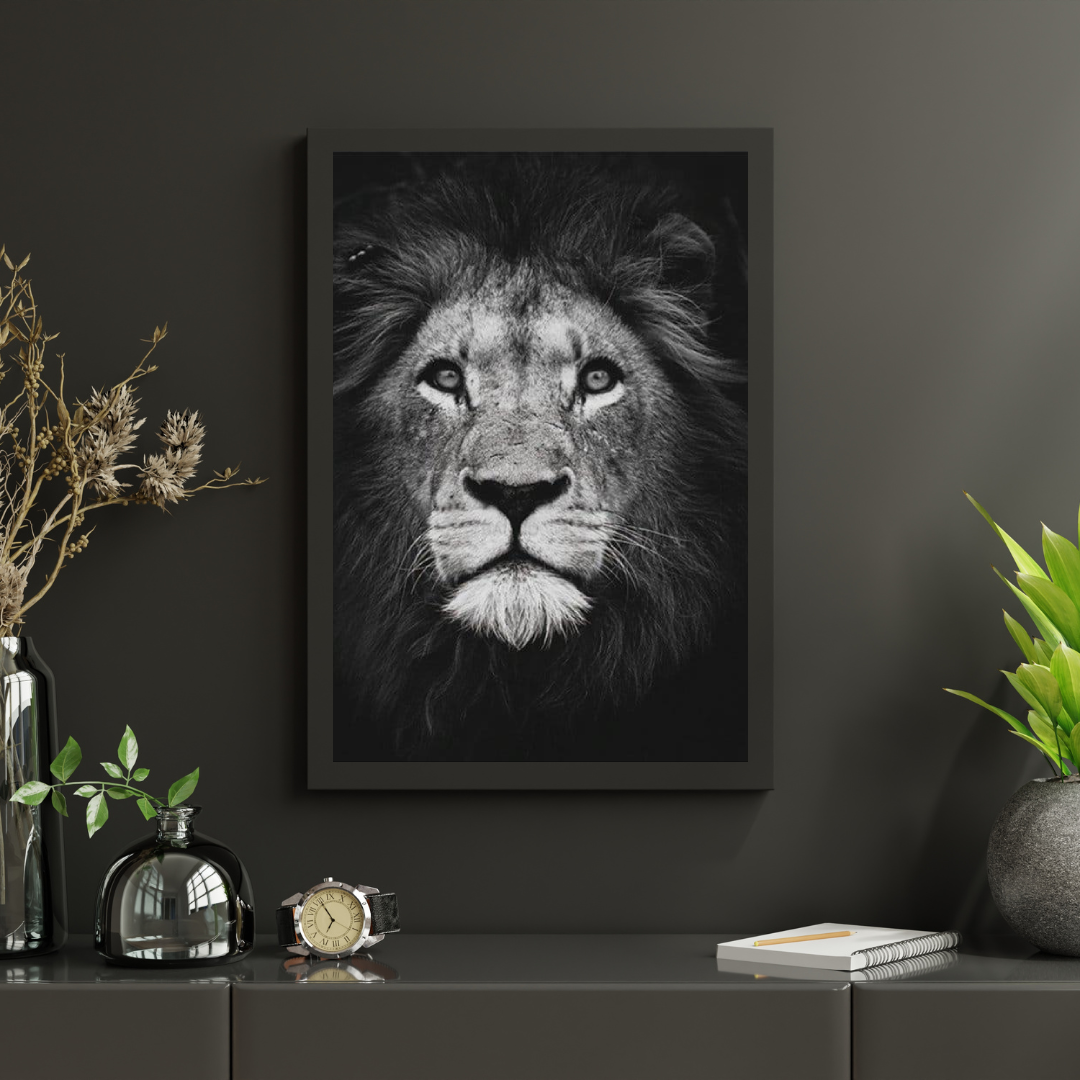 Diamond Painting Paket Schwarz Weißer Löwe - SEOS Shop ®