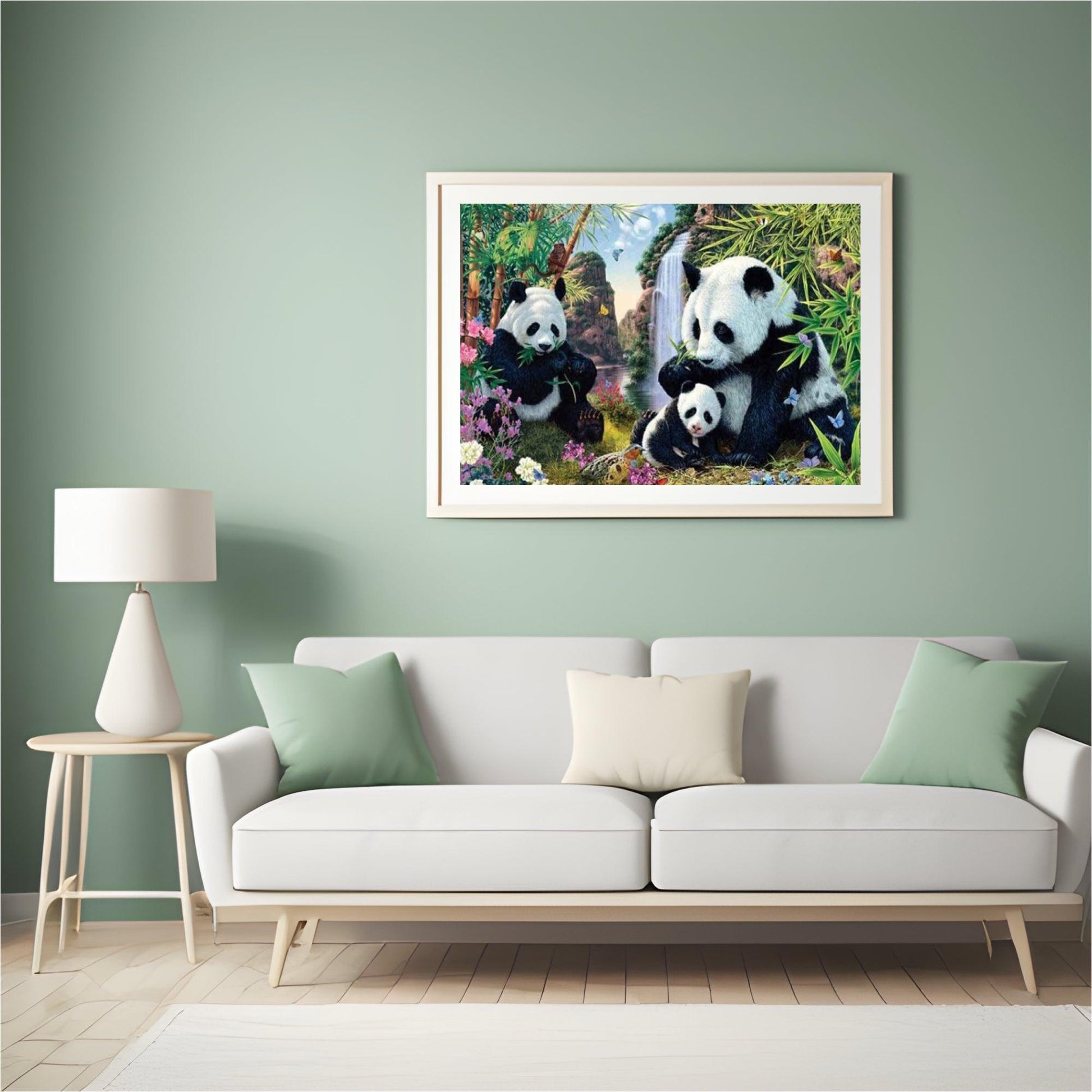 Diamantmalerei Pandas essen Bambus - SEOS Shop ®