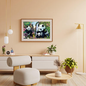 Diamantmalerei Pandas essen Bambus - SEOS Shop ®