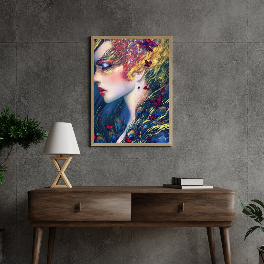 Diamantmalerei Pfau und Schmetterling Frauen - SEOS Shop ®