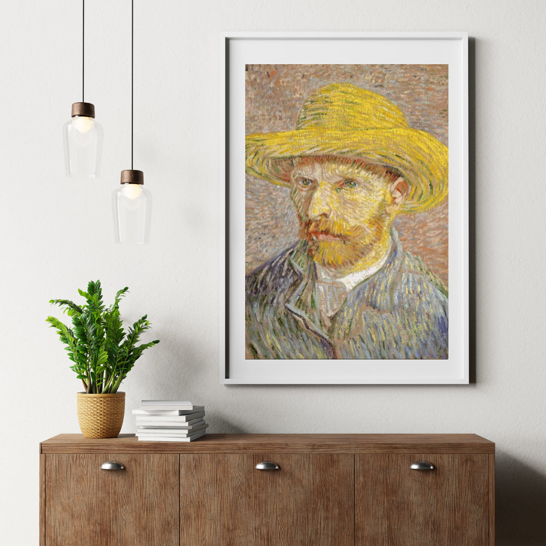 Diamond Painting Portrait Vincent van Gogh mit Strohhut - SEOS Shop ®