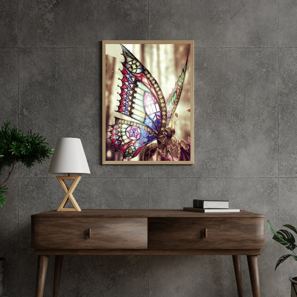 Diamantmalerei Schöner Schmetterling in der Sonne - SEOS Shop ®
