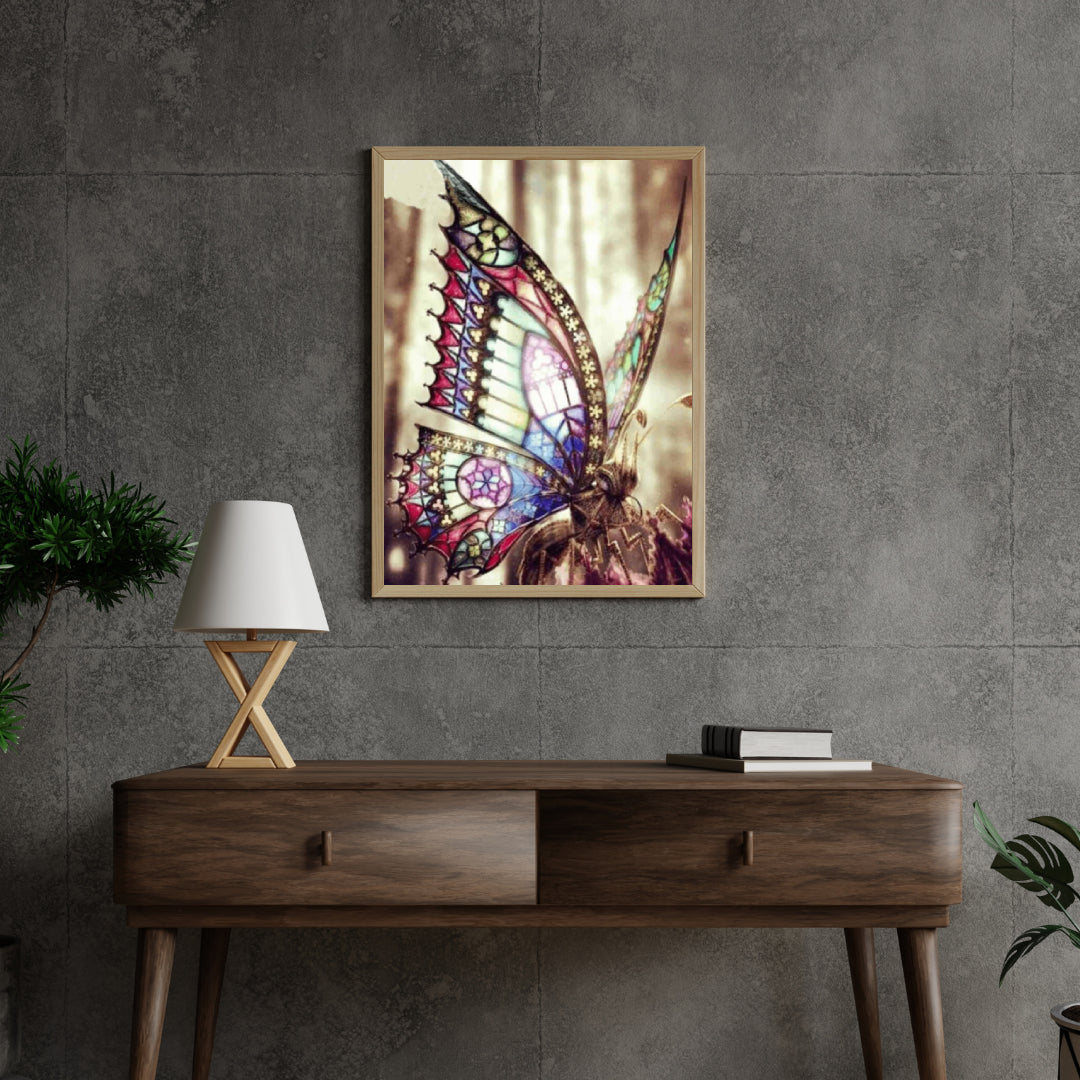 Diamantmalerei Schöner Schmetterling in der Sonne - SEOS Shop ®
