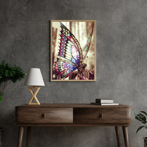 Diamantmalerei Schöner Schmetterling in der Sonne - SEOS Shop ®