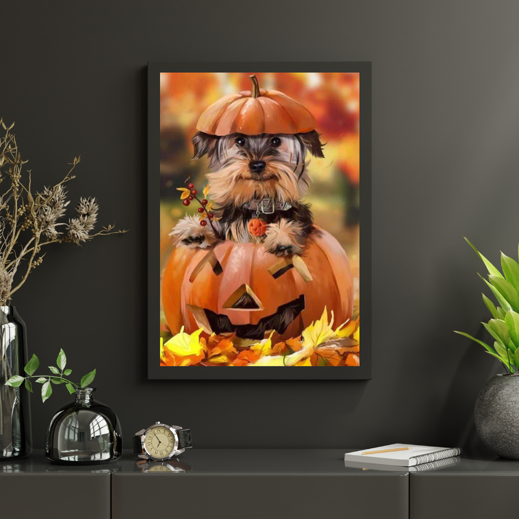Diamond Painting Welpe im Kürbis - SEOS Shop ®
