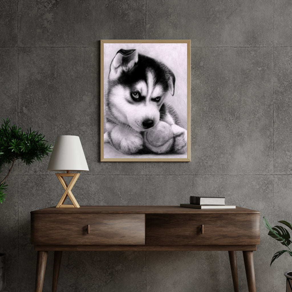 Diamond Painting Welpe mit Ball - SEOS Shop®
