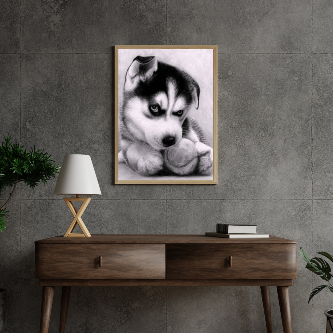 Diamond Painting Welpe mit Ball - SEOS Shop®