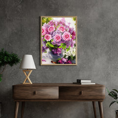 Diamantmalerei Rosa Rosen in Vase - SEOS Shop ®