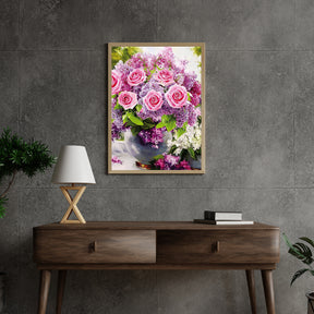 Diamantmalerei Rosa Rosen in Vase - SEOS Shop ®