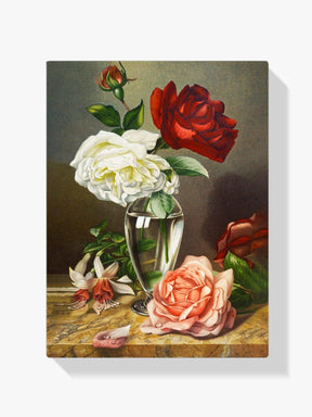 Diamantmalerei Rosen in einer Glasvase - SEOS Shop ®