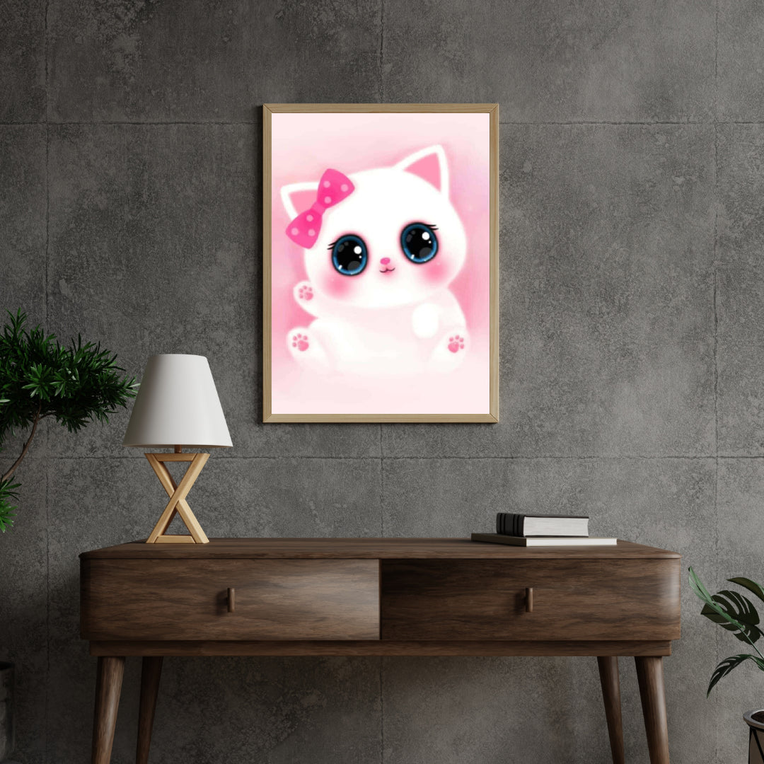 Diamantmalerei Süßes rosa Kätzchen - SEOS Shop ®