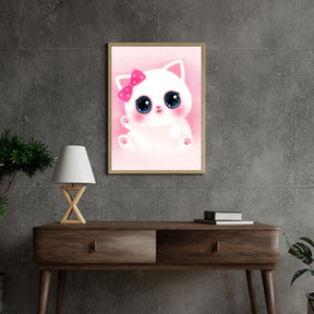 Diamantmalerei Süßes rosa Kätzchen - SEOS Shop ®