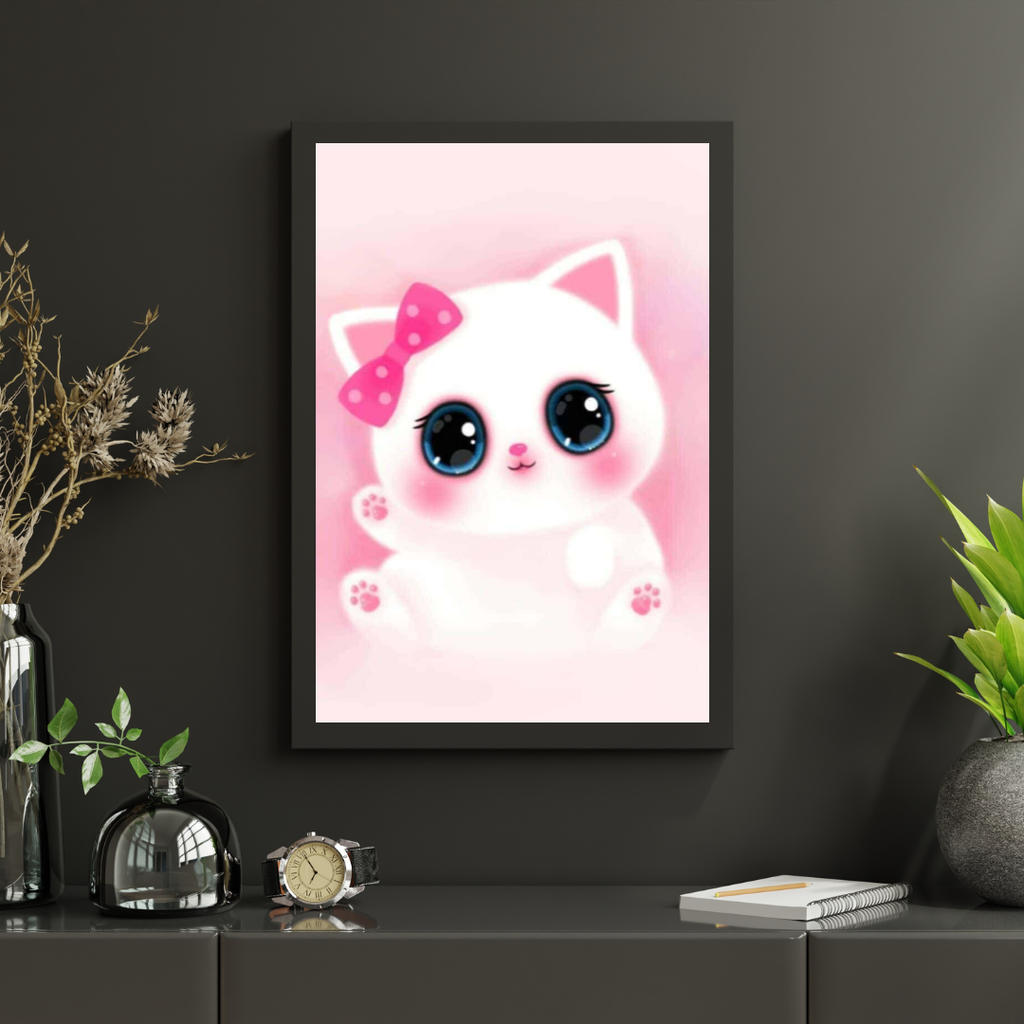Diamantmalerei Süßes rosa Kätzchen - SEOS Shop ®