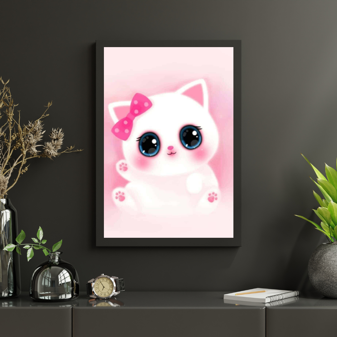 Diamantmalerei Süßes rosa Kätzchen - SEOS Shop ®
