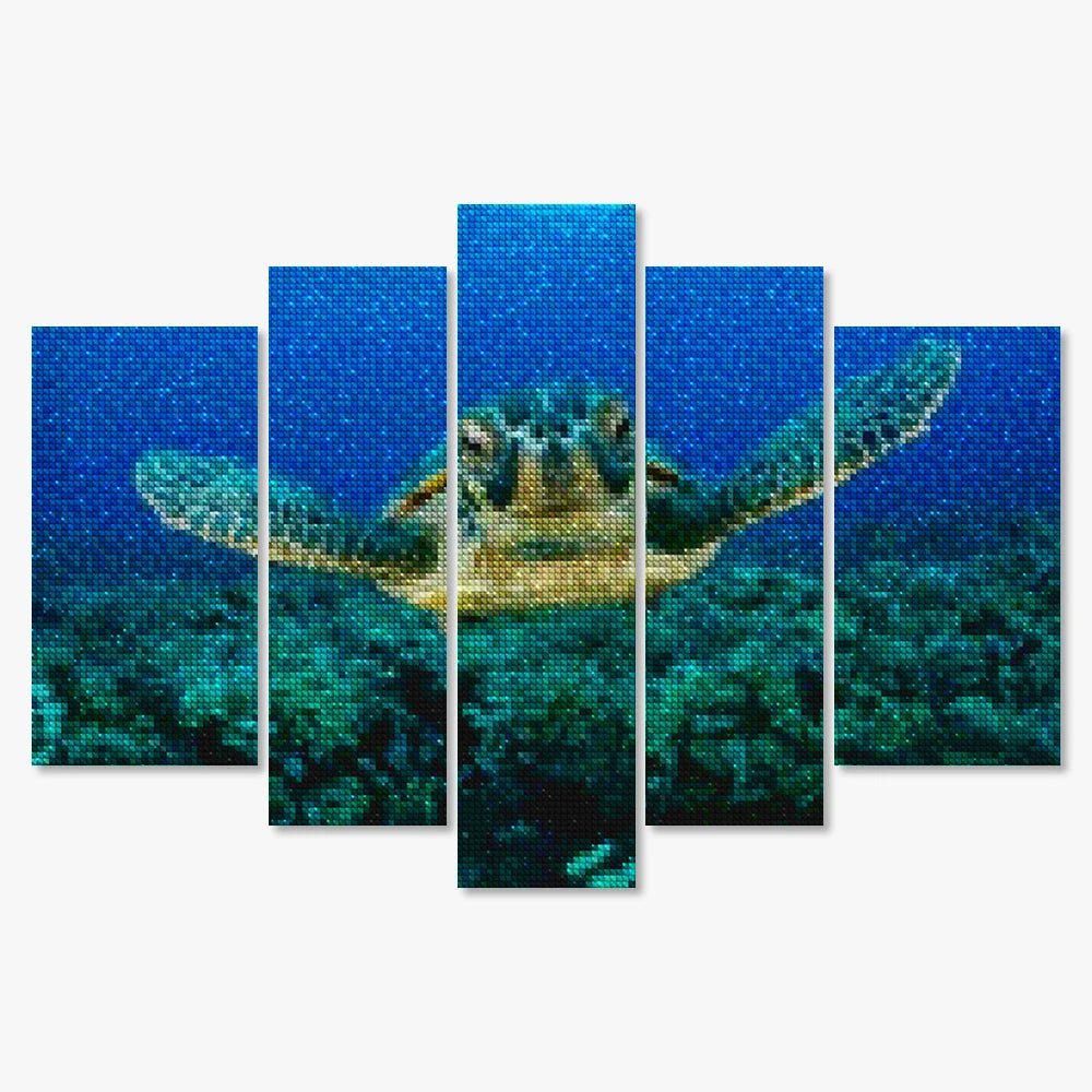 Diamond Painting Schildkröte im Meer 5-teilig - SEOS Shop ®