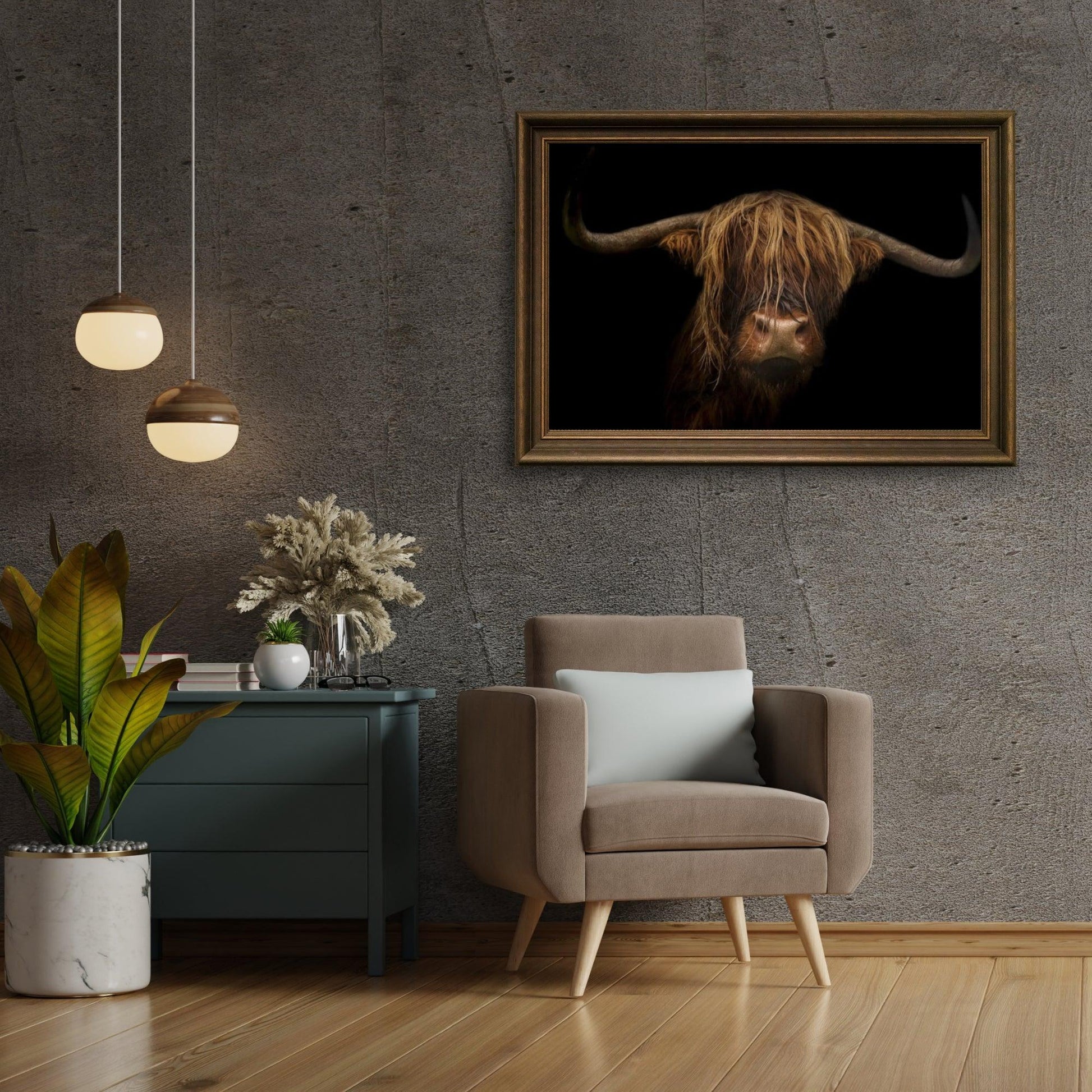 Diamond Painting Scottish Highlander - Majestätischer Scottish Highlander im Bild - SEOS Shop ®