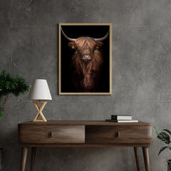 Diamond Painting Scottish Highlander - Rotbrauner Scottish Highlander aus der Nähe - SEOS Shop ®
