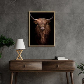 Diamond Painting Scottish Highlander - Rotbrauner Scottish Highlander aus der Nähe - SEOS Shop ®