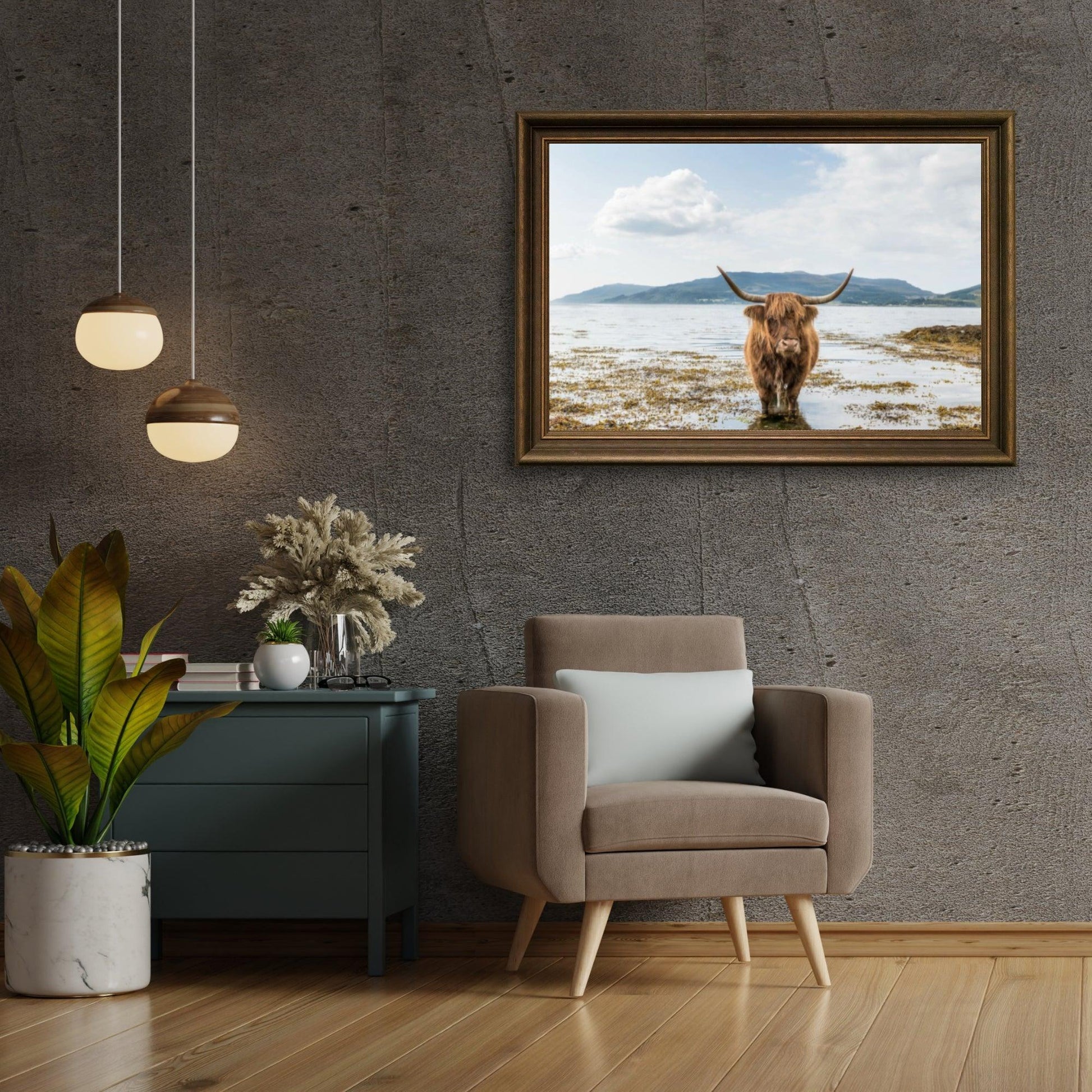 Diamond Painting Scottish Highlander - Scottish Highlander Cooling Down - SEOS Shop ®