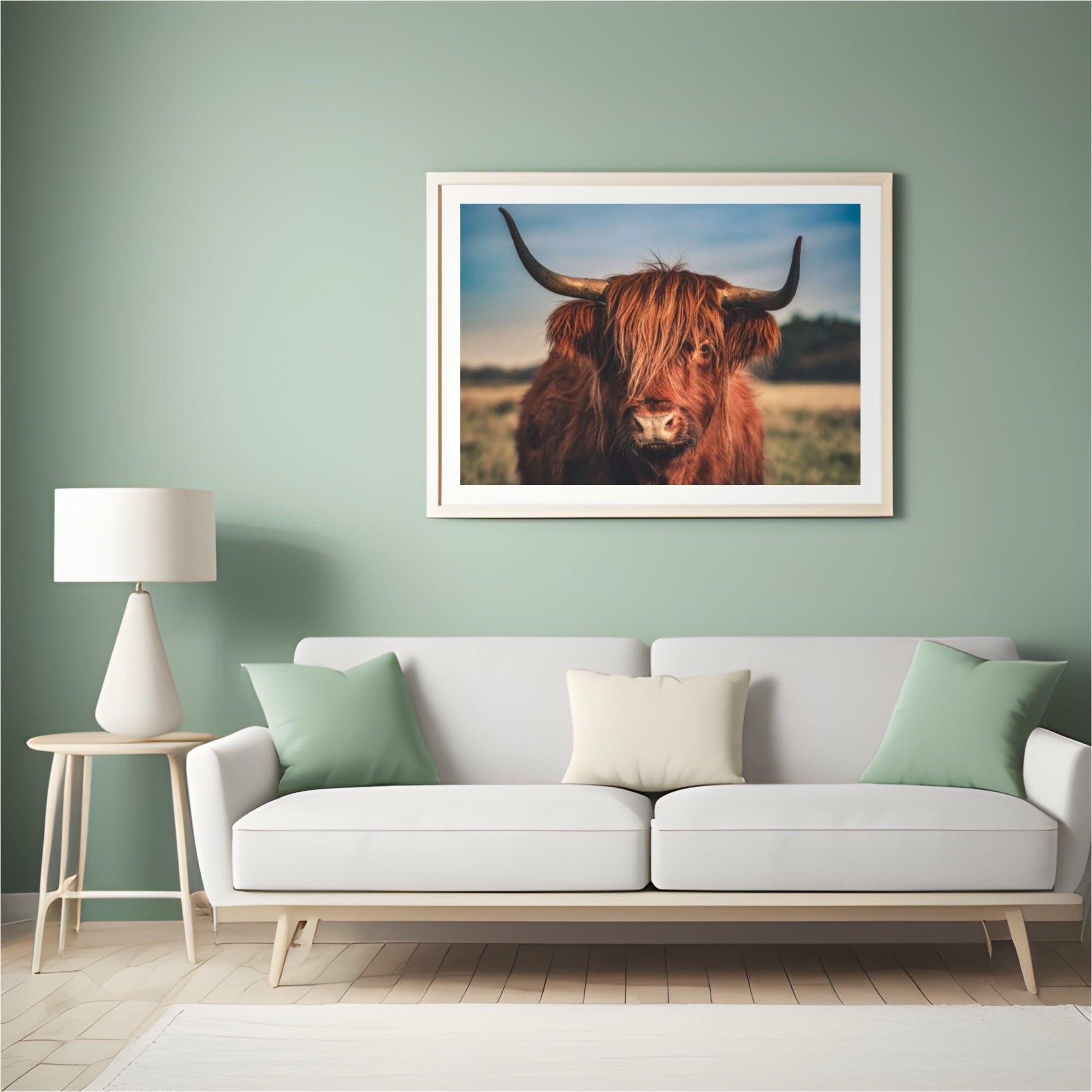 Diamond Painting Scottish Highlander - Scottish Highlander in der Wildnis - SEOS Shop ®