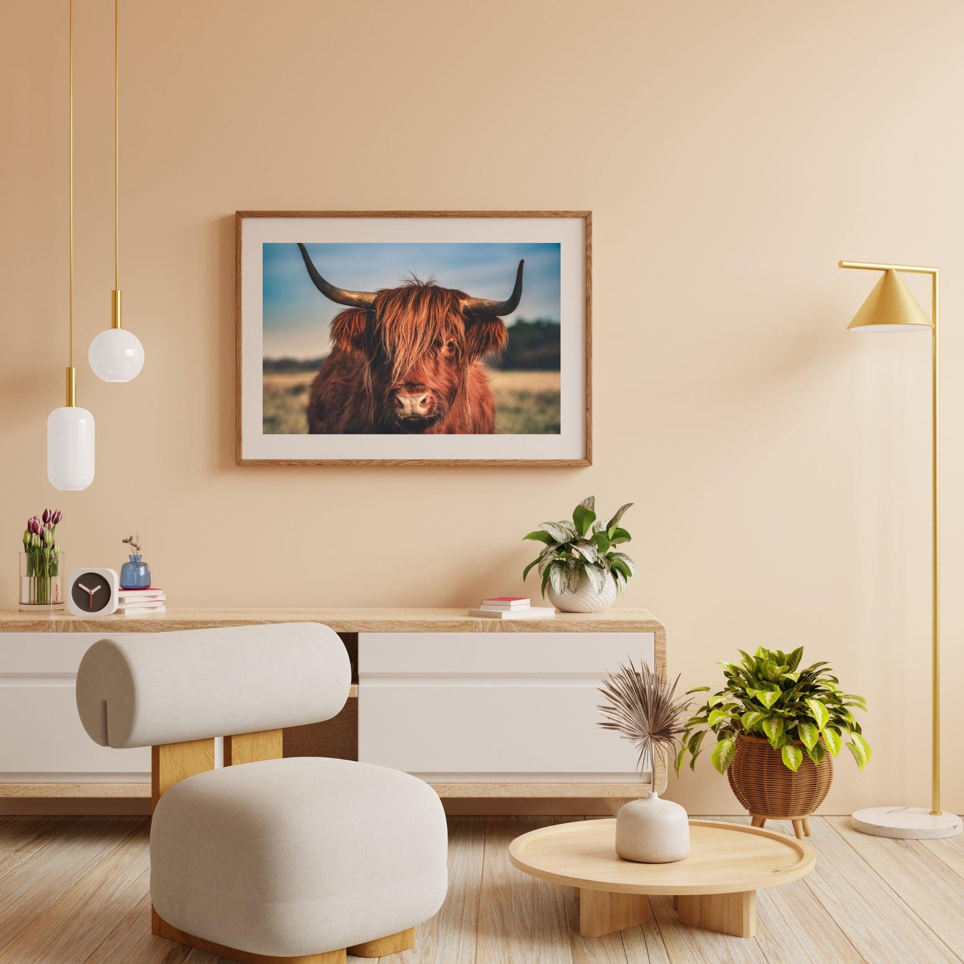 Diamond Painting Scottish Highlander - Scottish Highlander in der Wildnis - SEOS Shop ®