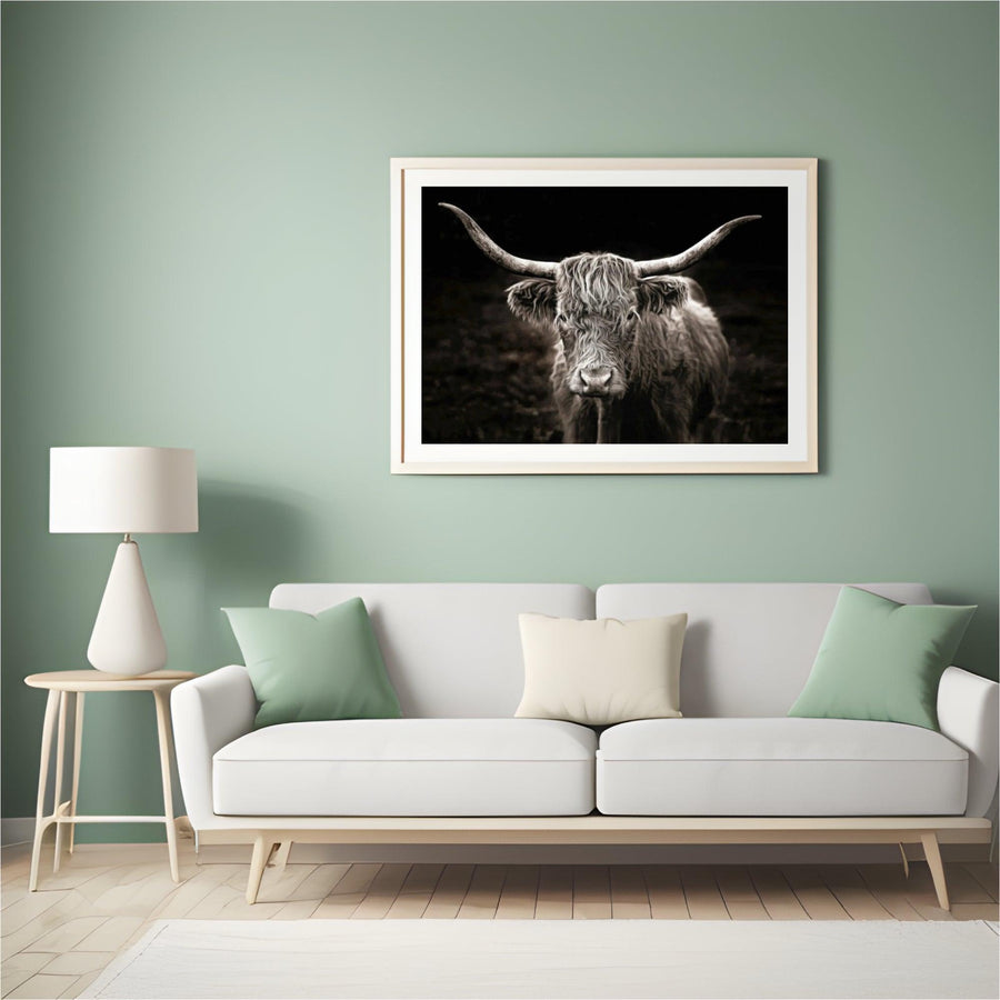 Diamond Painting Scottish Highlander - Scottish Highlander im Vintage-Stil - SEOS Shop ®