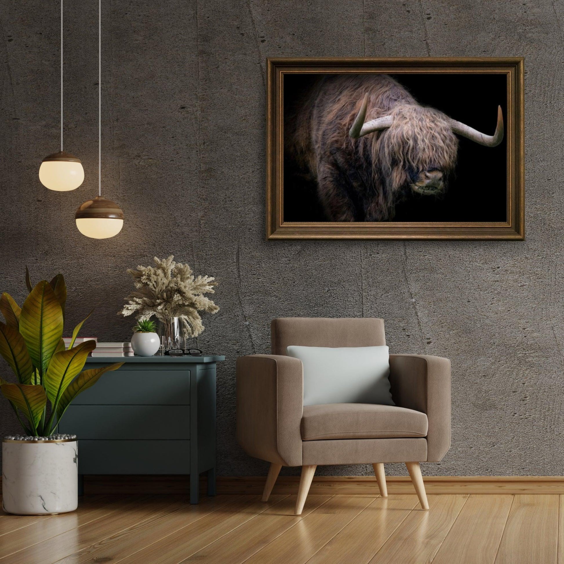 Diamond Painting Scottish Highlander - Scottish Highlander mit dickem Fell - SEOS Shop ®