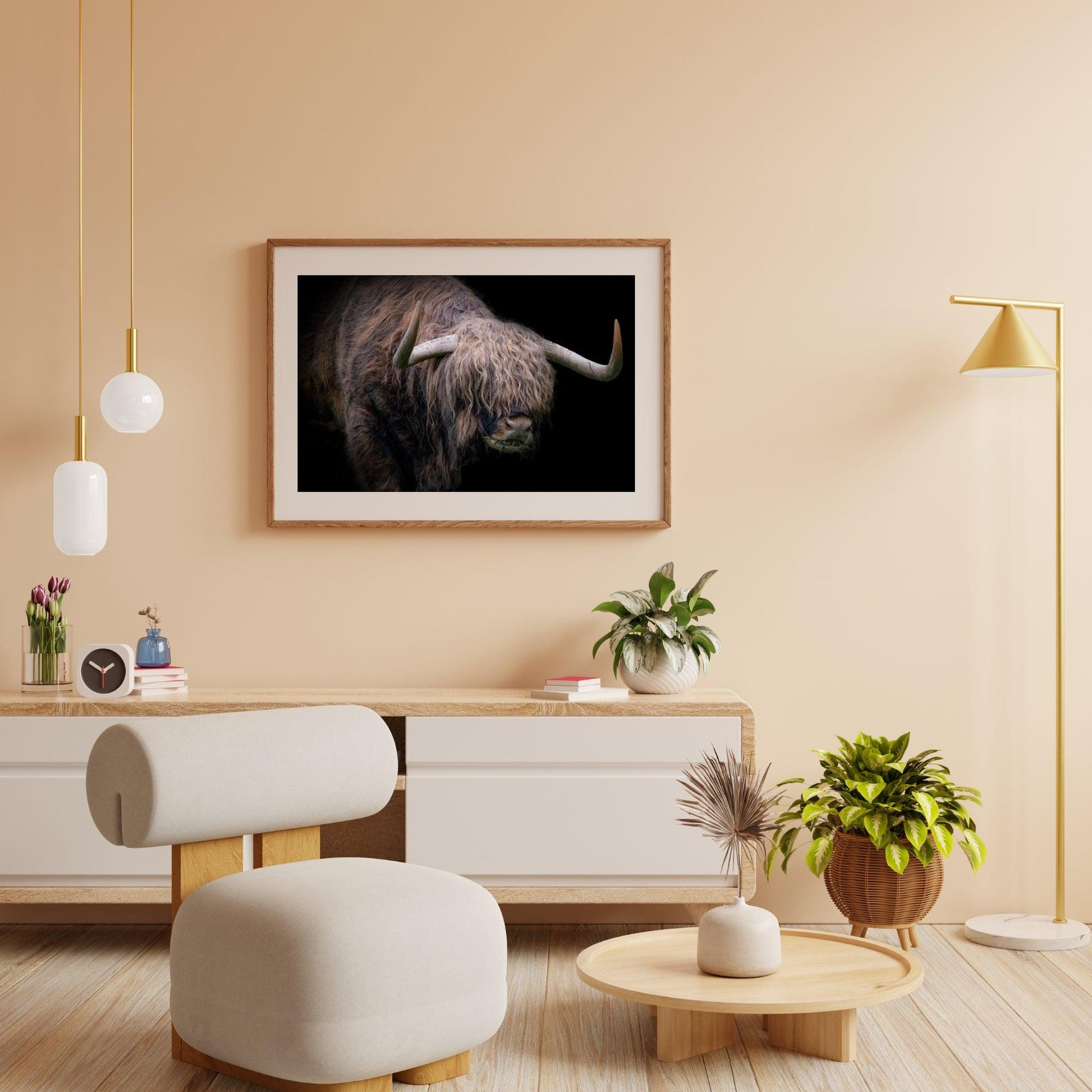 Diamond Painting Scottish Highlander - Scottish Highlander mit dickem Fell - SEOS Shop ®