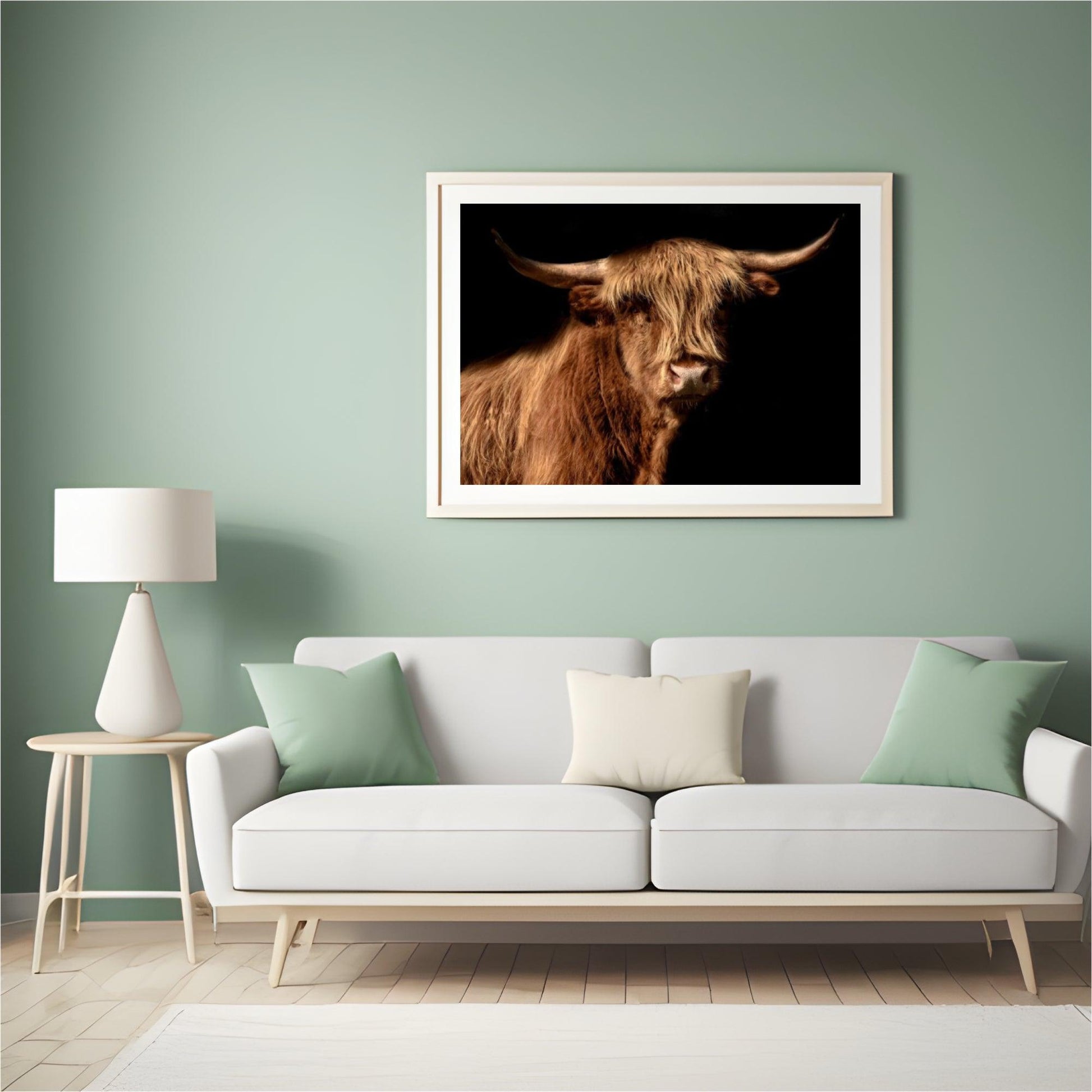 Diamond Painting Scottish Highlander - Scottish Highlander wird im Bild auch Highland Cow genannt - SEOS Shop ®