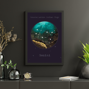 Diamantmalerei Sternzeichen - Zwillinge - SEOS Shop ®