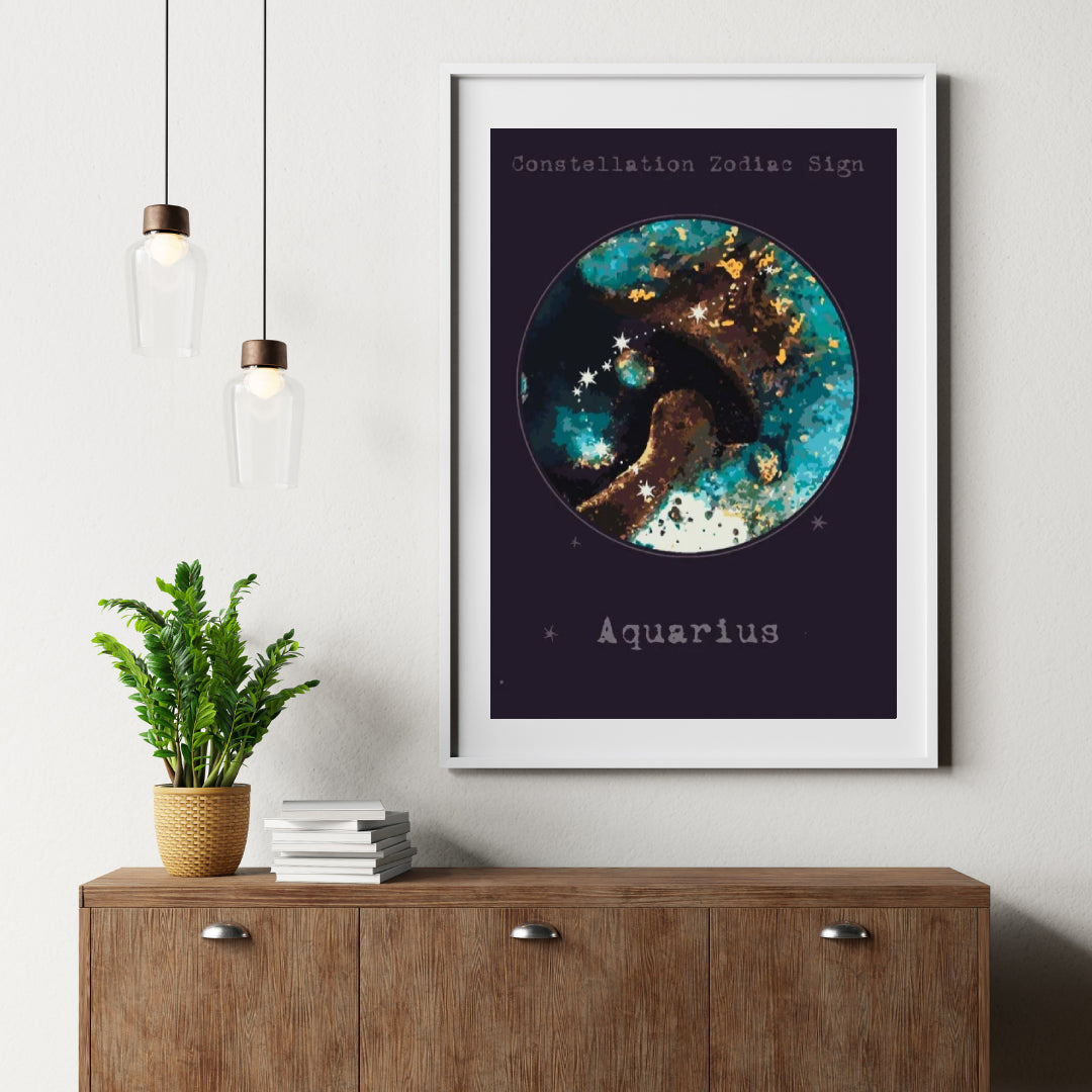 Diamond Painting Sternzeichen - Wassermann - SEOS Shop ®