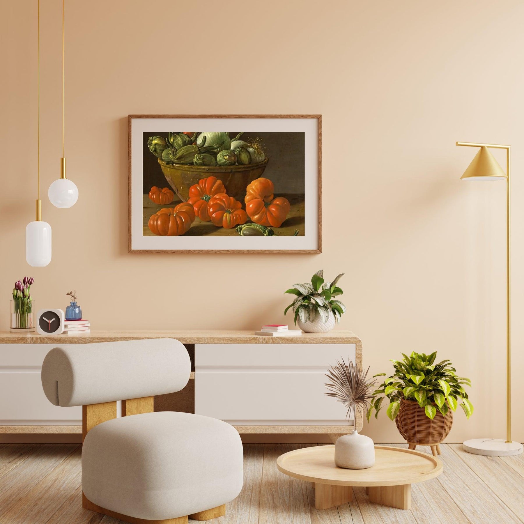 Diamond Painting Stillleben mit Tomaten, einer Schüssel Auberginen und Zwiebeln - SEOS Shop ®