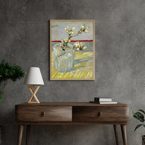 Diamond Painting Zweig einer blühenden Mandelblüte im Glas - SEOS Shop ®