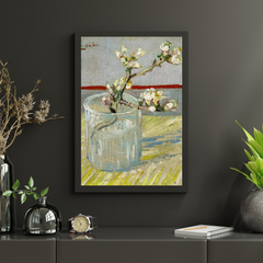 Diamond Painting Zweig einer blühenden Mandelblüte im Glas - SEOS Shop ®