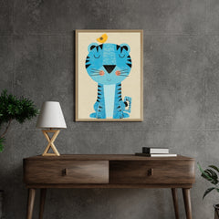 Diamantmalerei Tiger mit Vogel auf dem Kopf - SEOS Shop ®