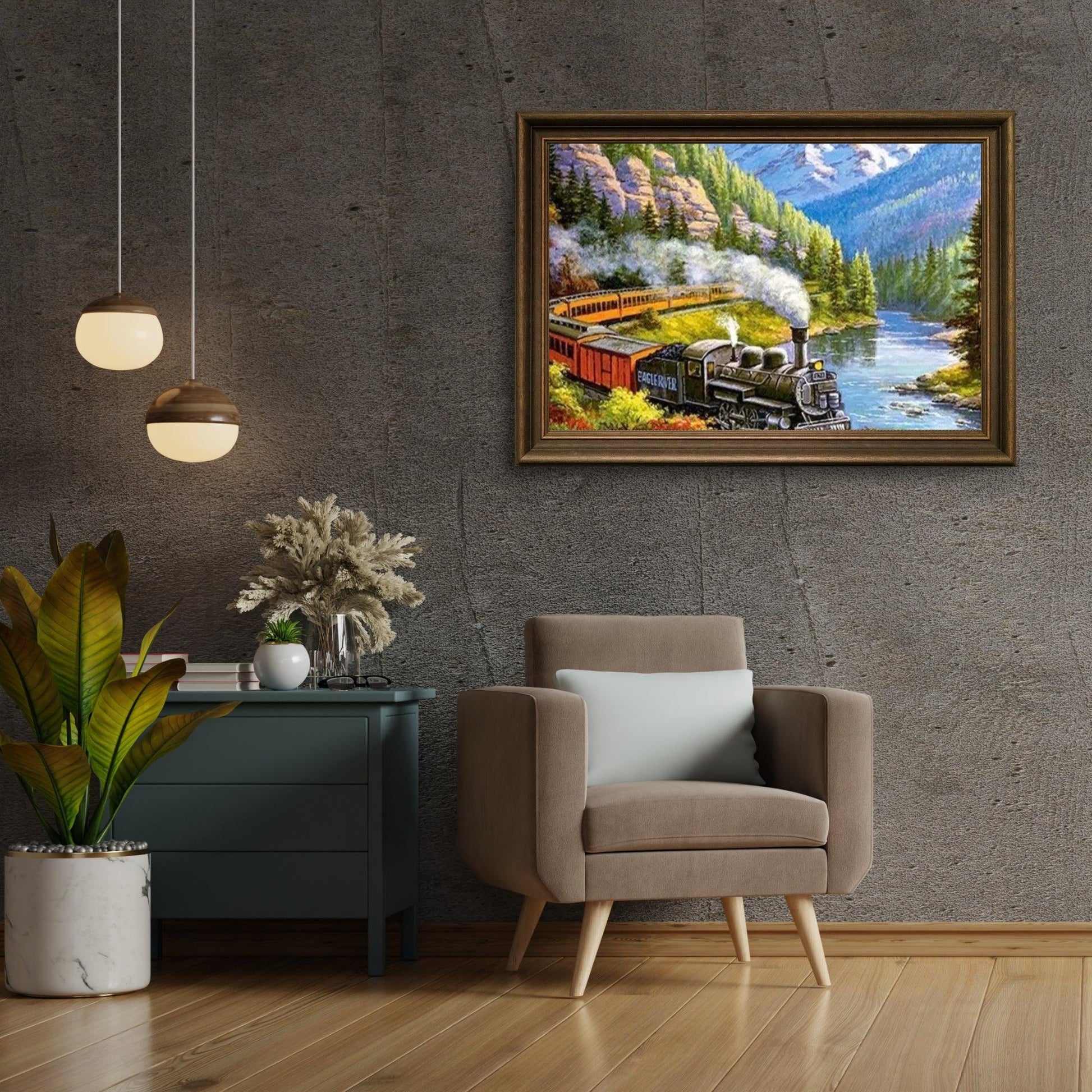 Diamond Painting Zug in Landschaft – SEOS Shop ® 
