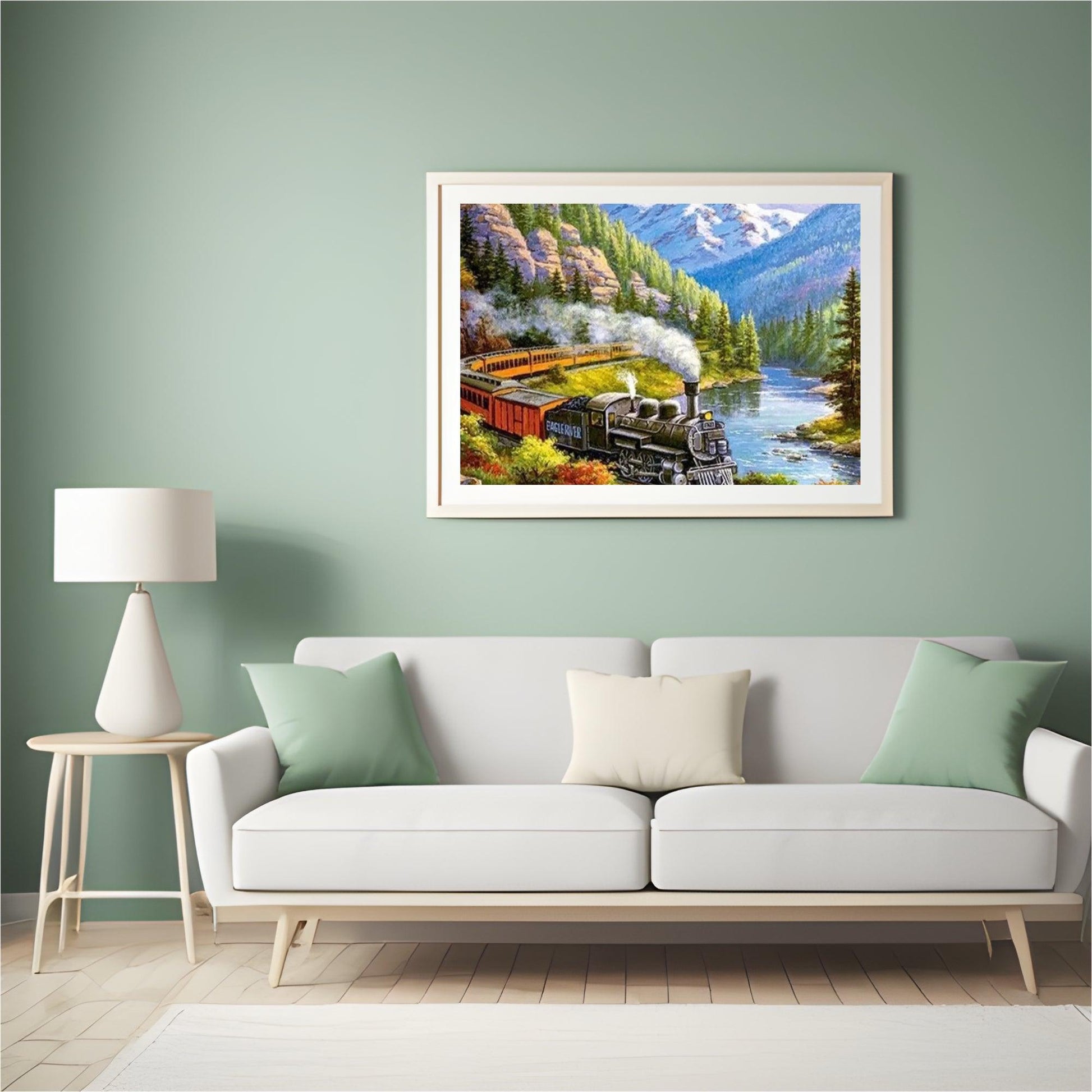 Diamond Painting Zug in Landschaft – SEOS Shop ® 