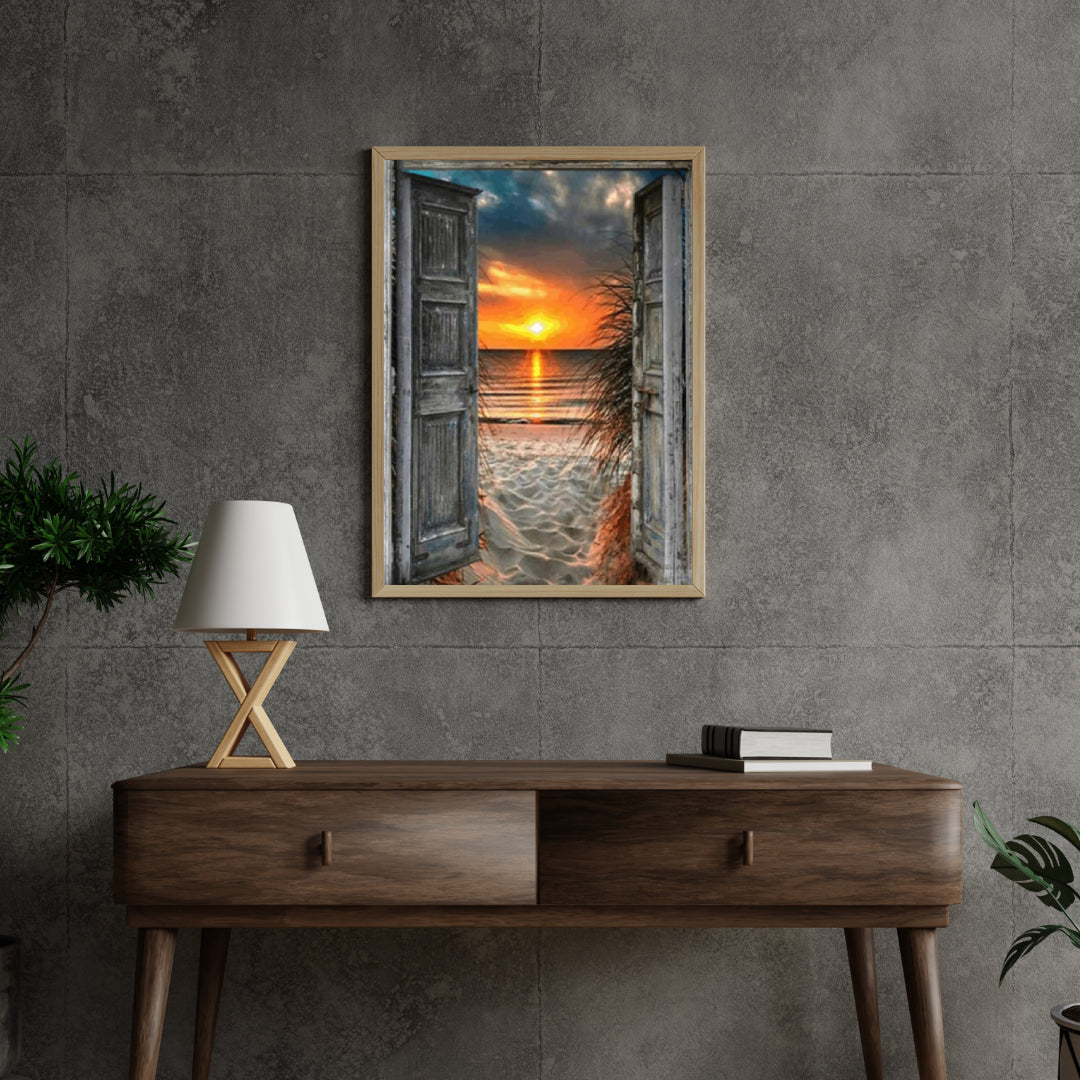 Diamantmalerei Tropischer Sonnenuntergang – SEOS Shop ®
