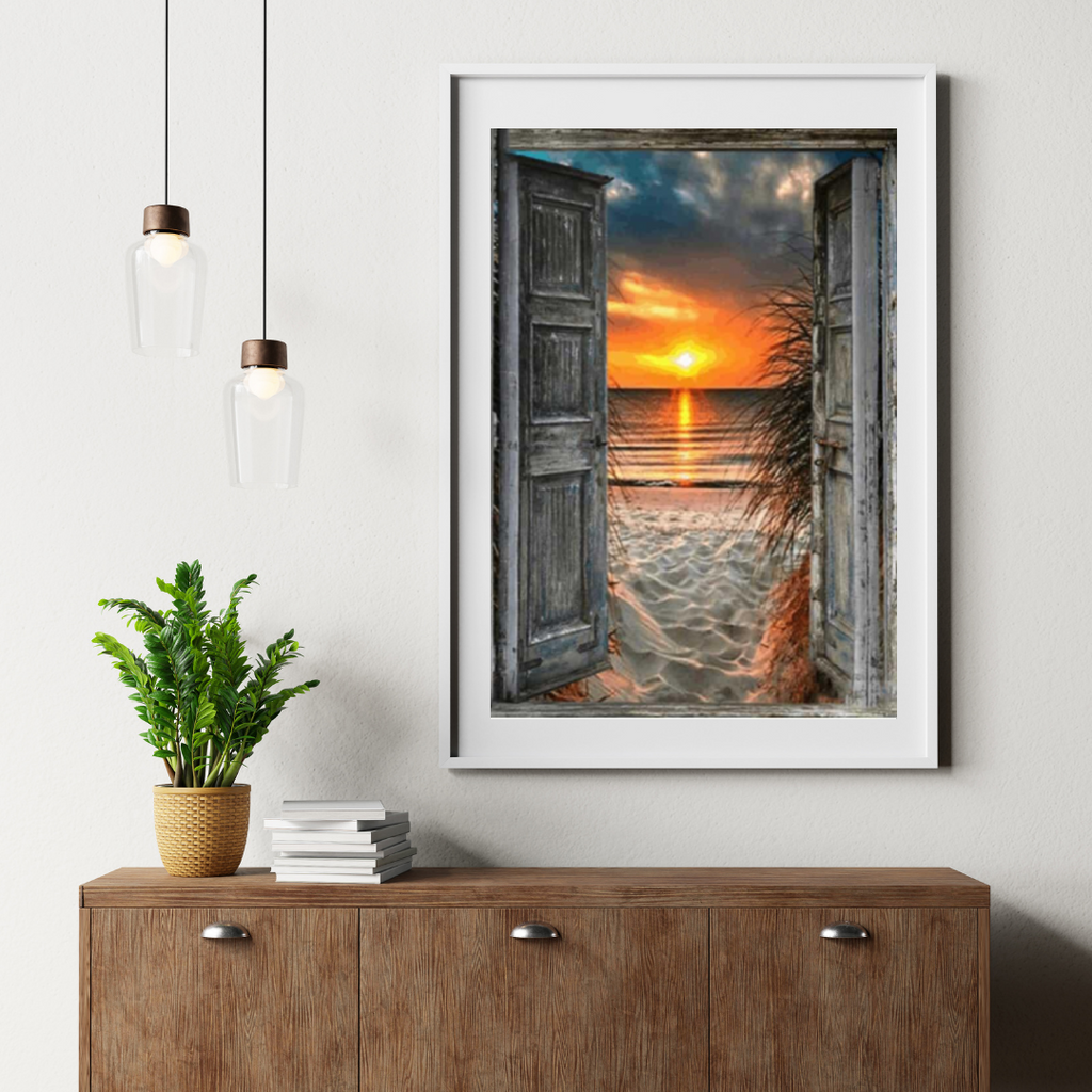 Diamantmalerei Tropischer Sonnenuntergang – SEOS Shop ®