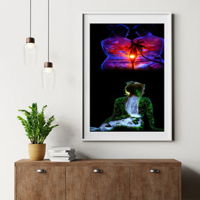 Diamantmalerei Tropischer Sonnenuntergang - SEOS Shop ®