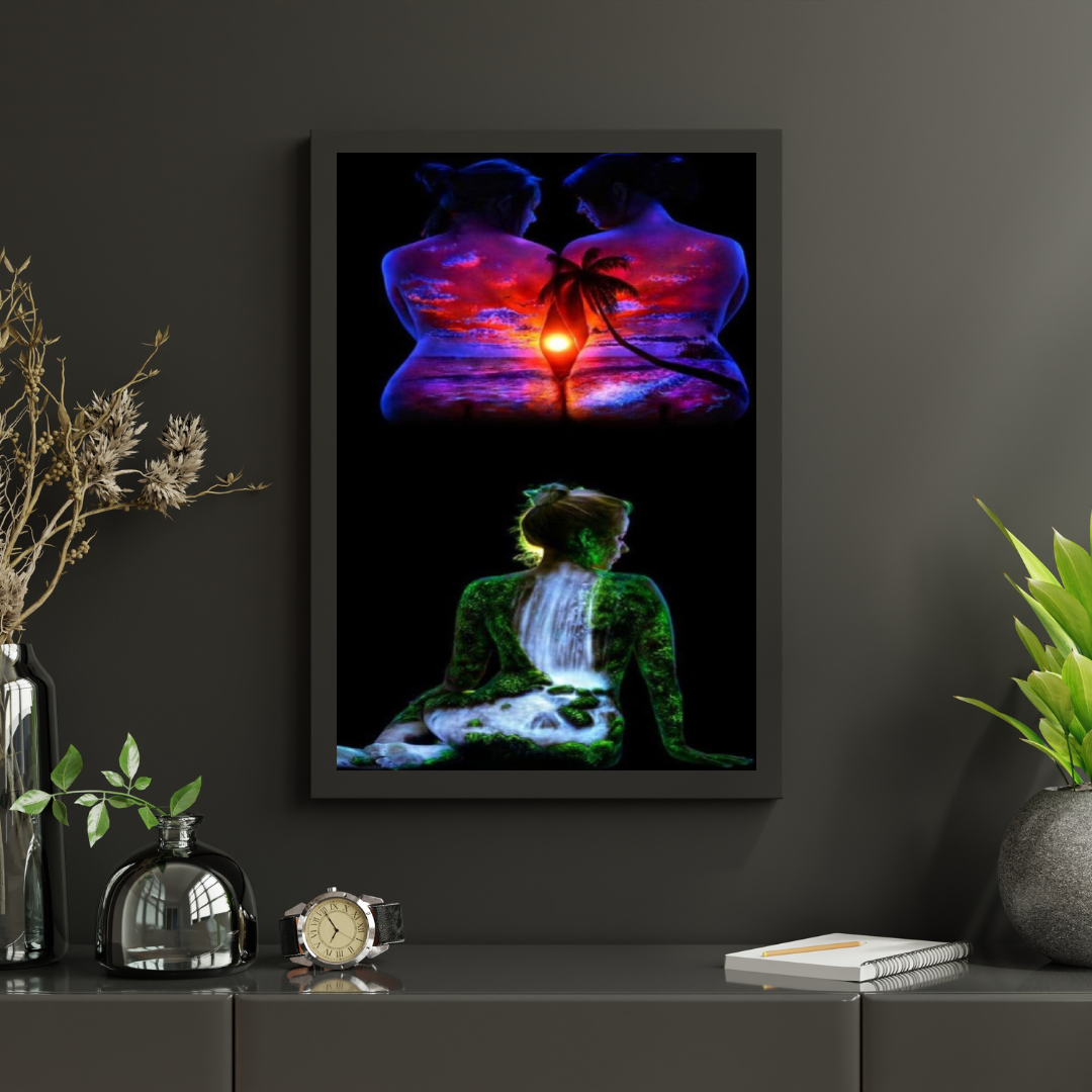 Diamantmalerei Tropischer Sonnenuntergang - SEOS Shop ®