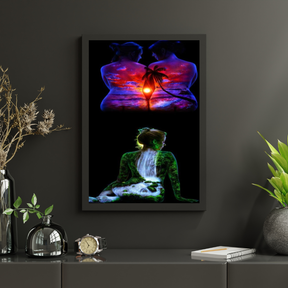 Diamantmalerei Tropischer Sonnenuntergang - SEOS Shop ®