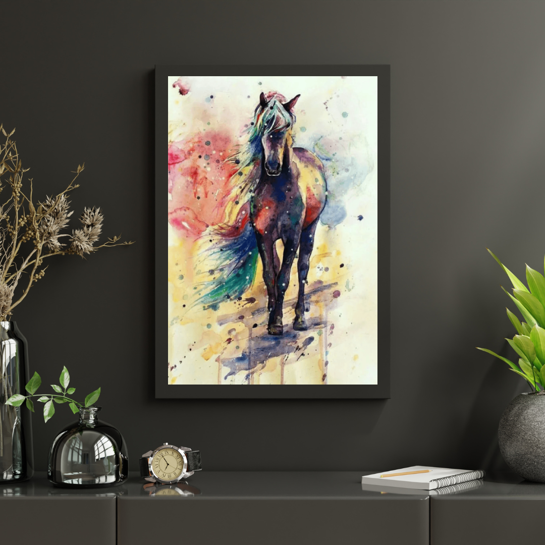 Diamond Painting Mehrfarbige laufende Pferde - SEOS Shop ® 