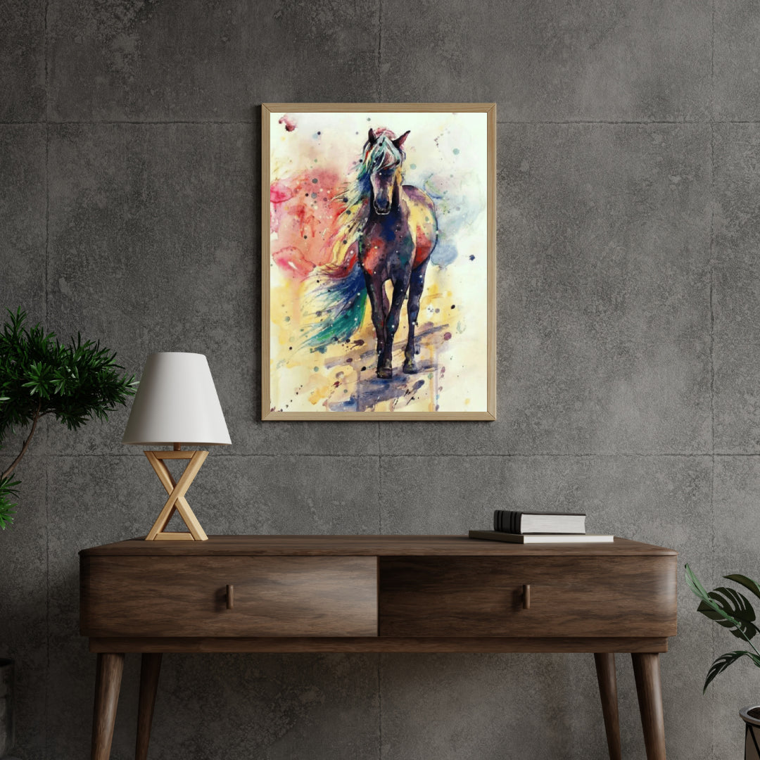 Diamond Painting Mehrfarbige laufende Pferde - SEOS Shop ® 