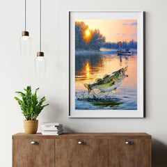 Diamantmalerei „Fische fangen auf einem Boot“ - SEOS Shop ®