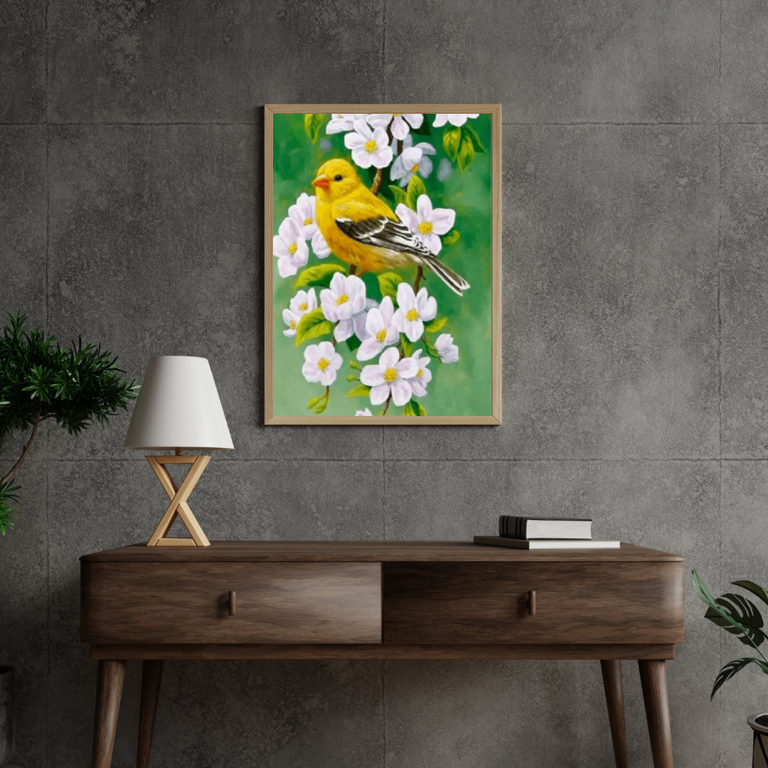 Diamantmalerei Vogel mit Blume - SEOS Shop ®