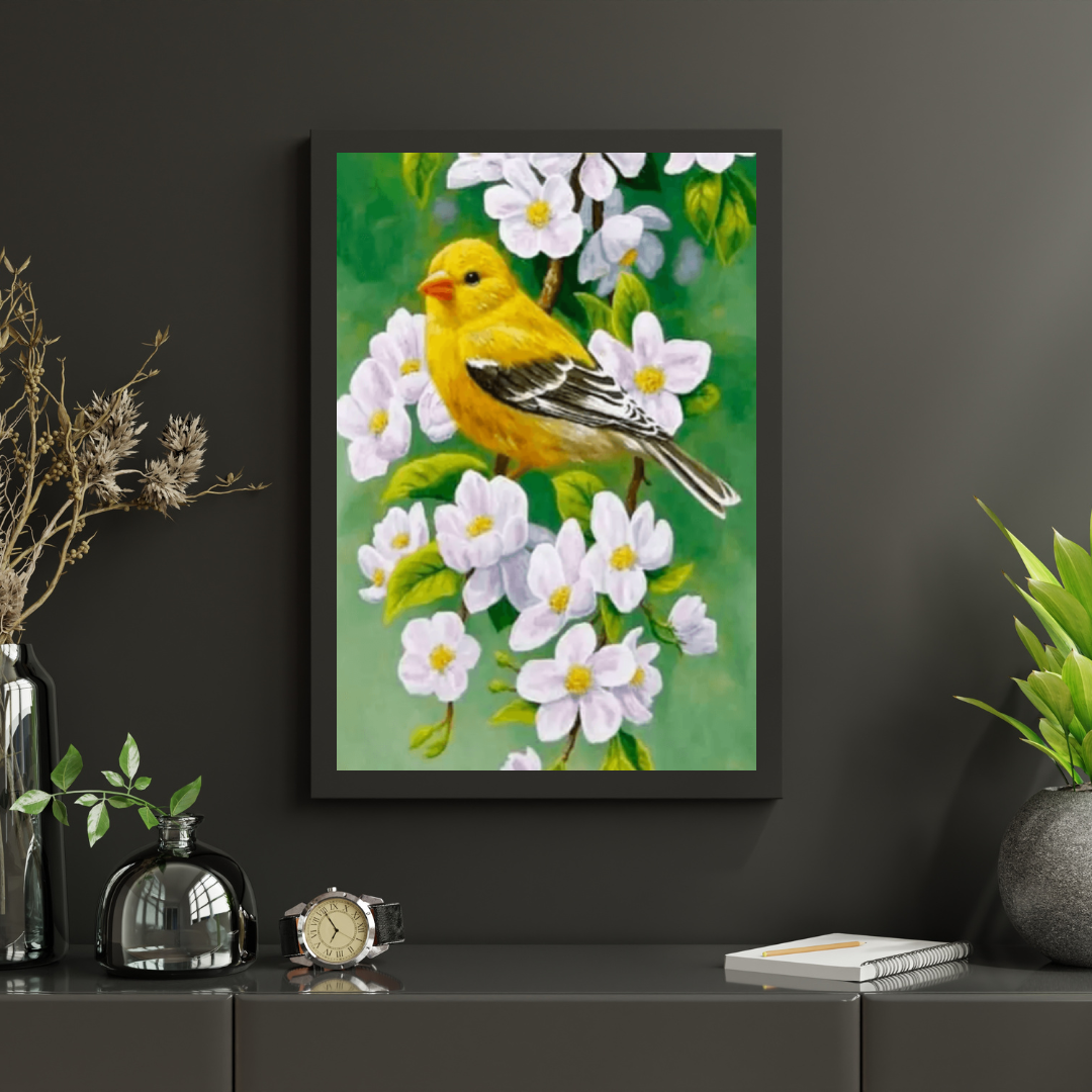 Diamantmalerei Vogel mit Blume - SEOS Shop ®