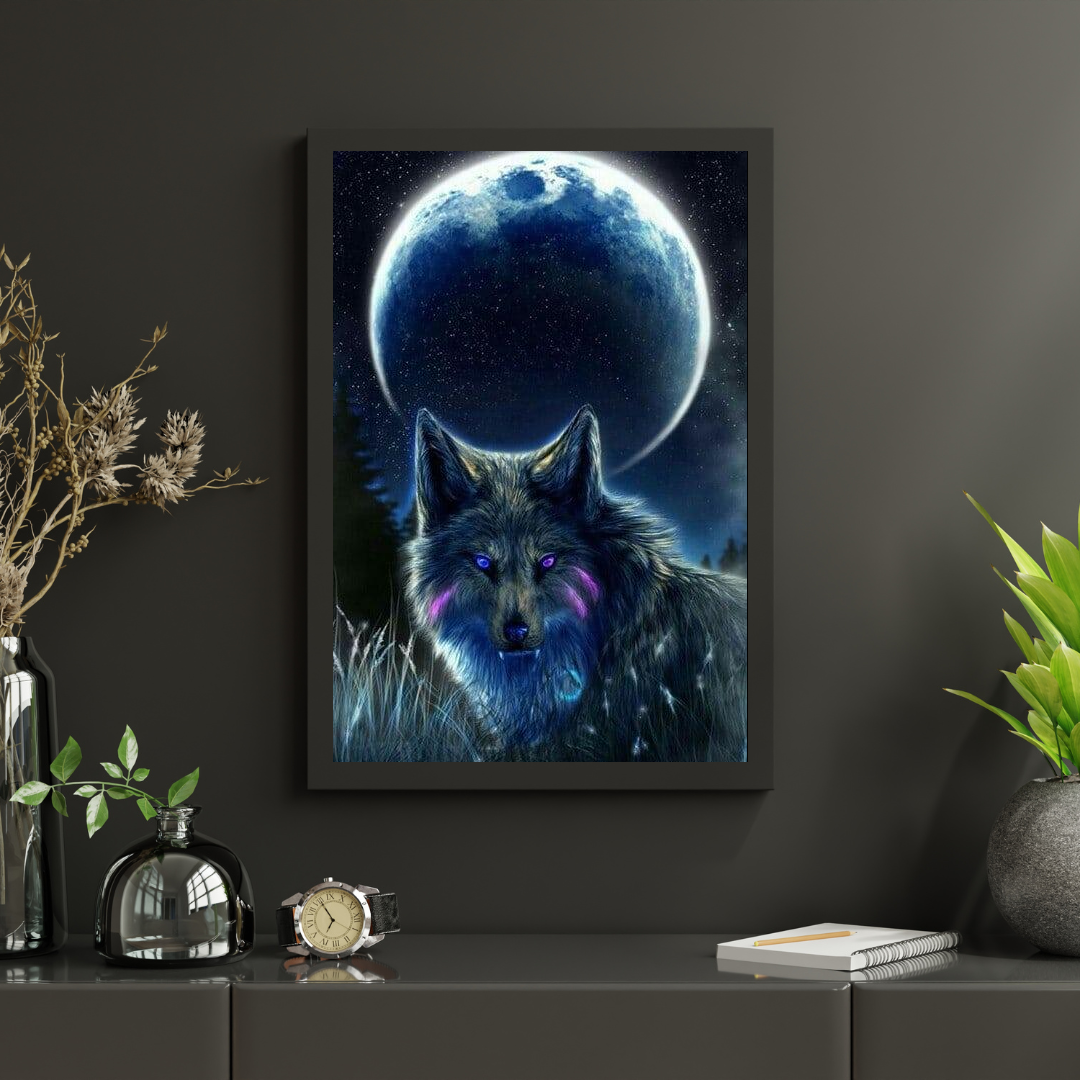 Diamantmalerei Vollmond Wolf - SEOS Shop ®